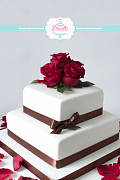 Торт Розы – свадебные торты от сутдии «Бискотто»