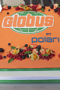Торт корпоративный Globus – корпоративные торты от сутдии «Бискотто»