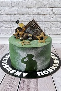 Торт Полковнику –  день рождения от сутдии «Бискотто»