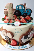 Торт Трактор* – детские торты от сутдии «Бискотто»